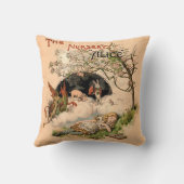 Het Alice 1890  Wonderland Hoesje Kussen (Achterkant)