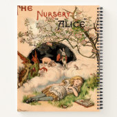 Het Alice 1890  Wonderland Hoesje Notitieboek (Achterkant)