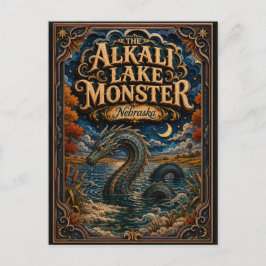 Het Alkali Lake Monster Nebraska Popcut Legends Briefkaart