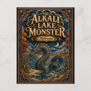 Het Alkali Lake Monster Nebraska Popcut Legends Briefkaart