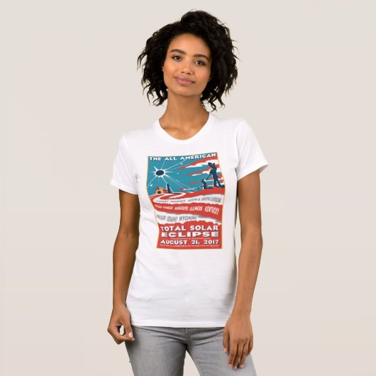 Het All American Total Solar Eclipse Tshirt (Voorkant volledig)