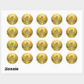 HET ALL SAINTS DAY FEEST FESTIVAL RONDE STICKER (Vel)