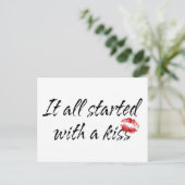 Het allen Begonnen met een Moederschap van de Kus Briefkaart (Staand voorkant)