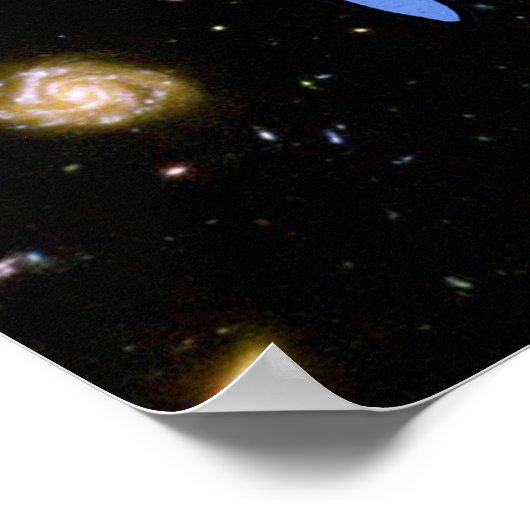 Het allen die oog van Voorziening in Blauw zien Poster (Hoek)