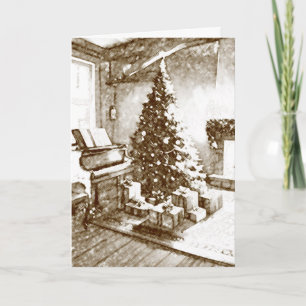 Het allerbeste wonderlijke kerstnostalgie toewense kaart