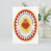 Het Allerheiligst Hart van Jezus Bedankkaart (Staand voorkant)