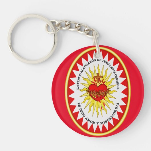 Het Allerheiligst Hart van Jezus Sleutelhanger (Voorkant)