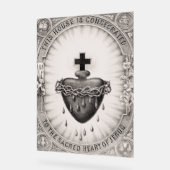 Het Allerheiligst Hart van Jezus Symbool van de go Acryl Bord (Hoek)