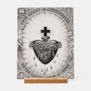 Het Allerheiligst Hart van Jezus Symbool van de Go Acryl Bord