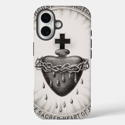 Het Allerheiligst Hart van Jezus Symbool van de go Case-Mate iPhone Case (Achterkant)