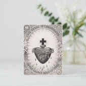 Het Allerheiligst Hart van Jezus Symbool van de go Kaart (Staand voorkant)
