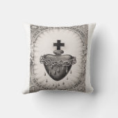Het Allerheiligst Hart van Jezus Symbool van de go Kussen (Achterkant)
