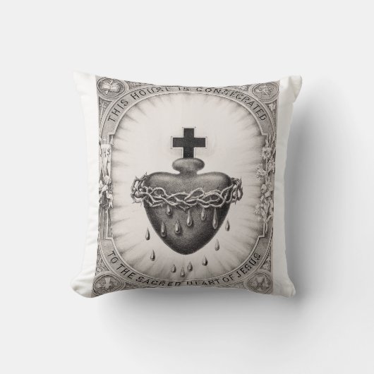 Het Allerheiligst Hart van Jezus Symbool van de go Kussen (Voorkant)