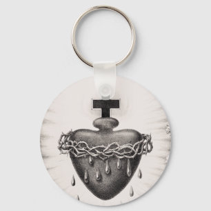 Het Allerheiligst Hart van Jezus Symbool van de go Sleutelhanger