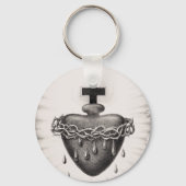 Het Allerheiligst Hart van Jezus Symbool van de go Sleutelhanger (Achterkant)