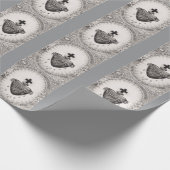 Het Allerheiligst Hart van Jezus Symbool van het G Cadeaupapier (Hoek)