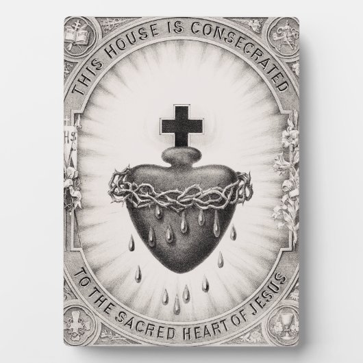 Het Allerheiligst Hart van Jezus Symbool van het G Fotoplaat (voorkant)