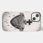 Het Allerheiligst Hart van Jezus Symbool van het G iPhone Hoesje (Achterkant horizontaal)