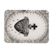 Het Allerheiligst Hart van Jezus Symbool van het G Magneet (Horizontaal)