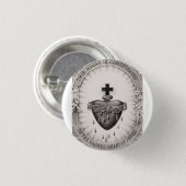 Het Allerheiligst Hart van Jezus Symbool van het G Ronde Button 3,2 Cm (Voorkant /achterkant)