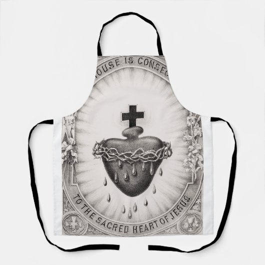 Het Allerheiligst Hart van Jezus Symbool van het G Schort (Voorkant)