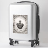 Het Allerheiligst Hart van Jezus Symbool van het G Sticker (Koffer)