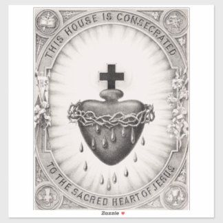 Het Allerheiligst Hart van Jezus Symbool van het G Sticker