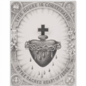 Het Allerheiligst Hart van Jezus Symbool van het G Sticker (Voorkant)