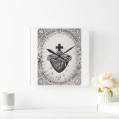 Het Allerheiligst Hart van Jezus Symbool van het G Vierkante Klok (Huis)