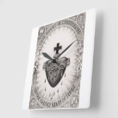 Het Allerheiligst Hart van Jezus Symbool van het G Vierkante Klok (Hoek)