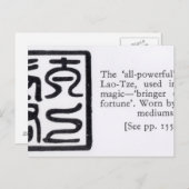 Het 'alles-krachtige' zegel van Lao-Tze Briefkaart (Voorkant / Achterkant)