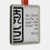 Het 'alles-krachtige' zegel van Lao-Tze Metalen Ornament (Rechts)