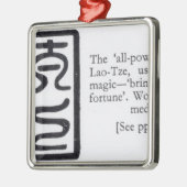 Het 'alles-krachtige' zegel van Lao-Tze Metalen Ornament (Links)