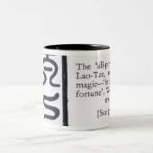 Het 'alles-krachtige' zegel van Lao-Tze Tweekleurige Koffiemok (Center)