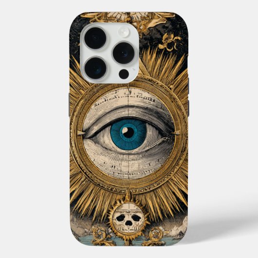 Het Allesziend Oog van Gouden Bewustzijn Case-Mate iPhone Case (Achterkant)
