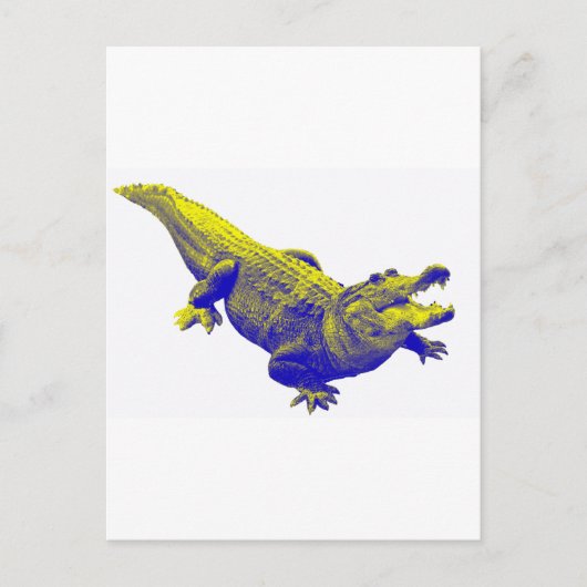 HET ALLIGATORLICHT BRIEFKAART (Voorkant)