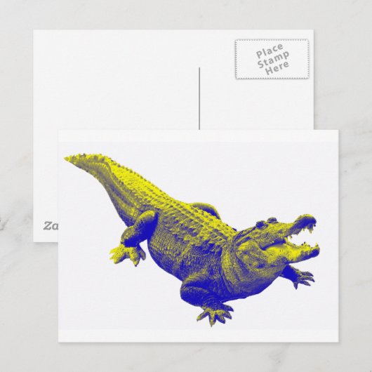 HET ALLIGATORLICHT BRIEFKAART (Voorkant / Achterkant)
