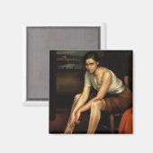 Het Alluring Young Girl Magneet (Voorkant / Achterkant)