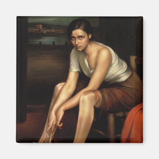 Het Alluring Young Girl Magneet (Voorkant)