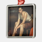 Het Alluring Young Girl Metalen Ornament (Links)