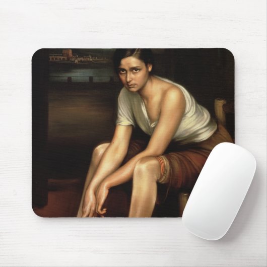 Het Alluring Young Girl Muismat (Met muis)