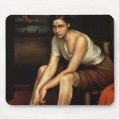 Het Alluring Young Girl Muismat (Voorkant)