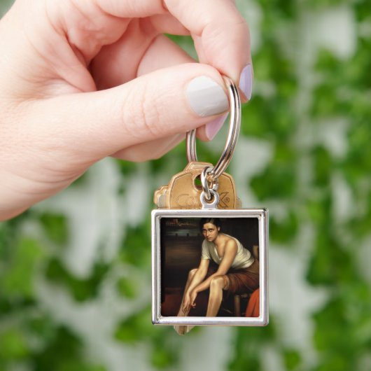 Het Alluring Young Girl Sleutelhanger (Hand)