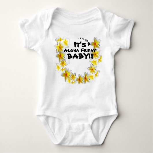 Het Aloha Vrijdag Baby! Baby kleding door: Ho Brah Romper (Voorkant)