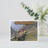 Het - alpenhut Bergamo al Principe - Dolomiti - Briefkaart (Staand voorkant)