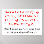 Het Alphabet Song Poster (Voorkant)
