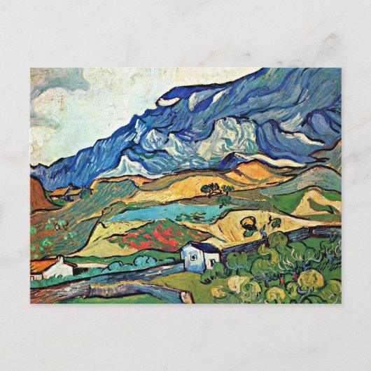 Het Alpilles Berg Landschap van Van Gogh Briefkaart (Voorkant)