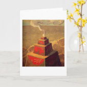 Het altaar door M.K. Ciurlionis, 1909 Kaart (Gele Bloem)