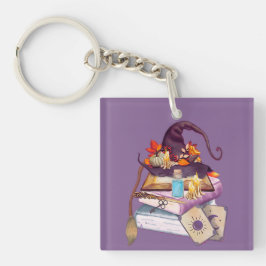 Het altaar van de heks sleutelhanger