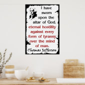 Het altaar van God Poster (Keuken)